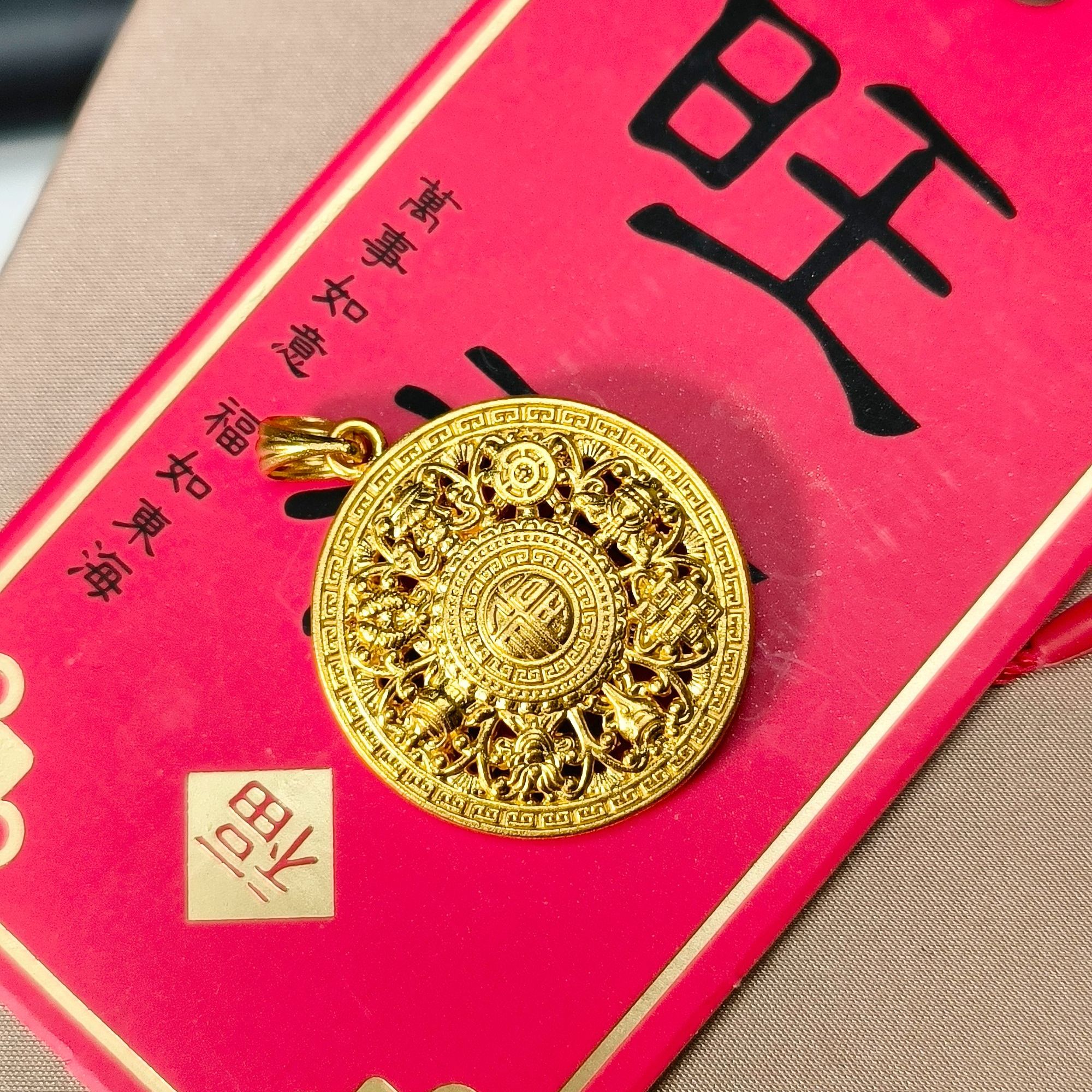 SUNFEEL/赛菲尔【二十六店】足金5D时尚八宝罗盘吊坠TYZGZ01