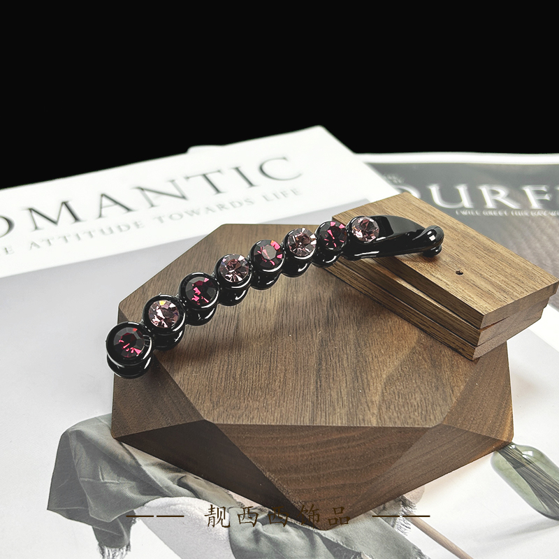 【LXX靓西西】9391 香蕉夹9.5厘米紫色简约气质扭扭夹