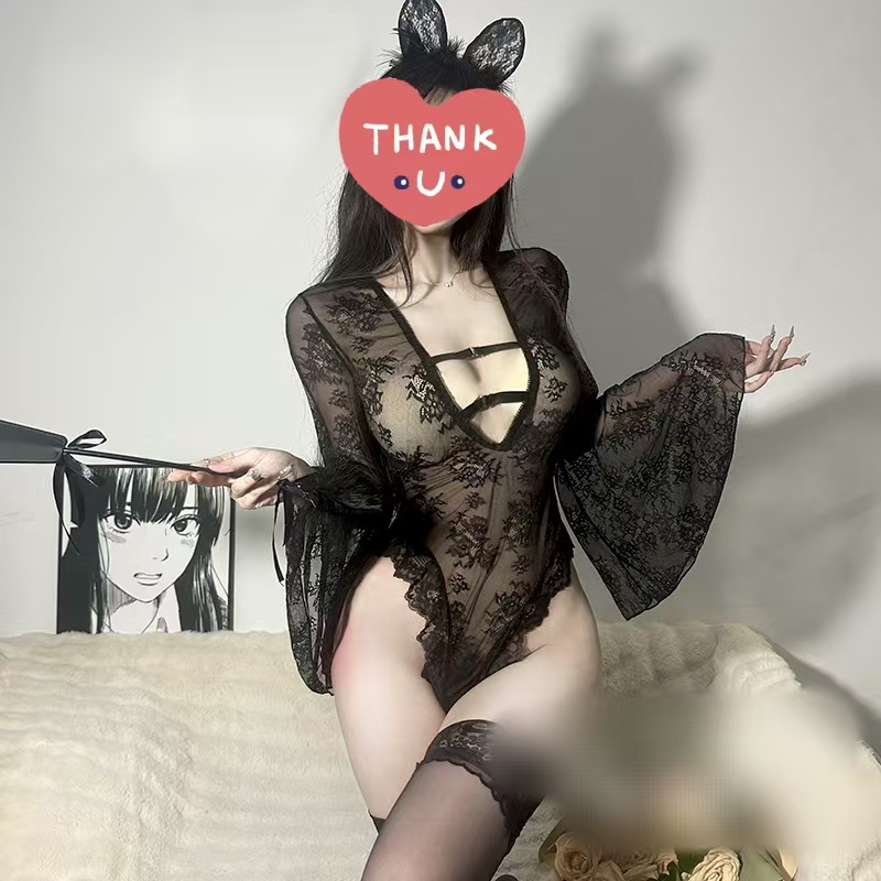 【每款仅一件】蕾丝连体战袍纯欲风高级感显瘦女士紧身