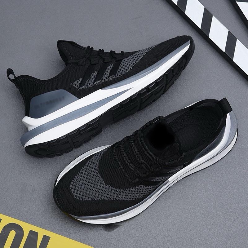 2025夏季新款男士百搭软底透气网面吸汗防臭防滑耐磨休闲运动鞋