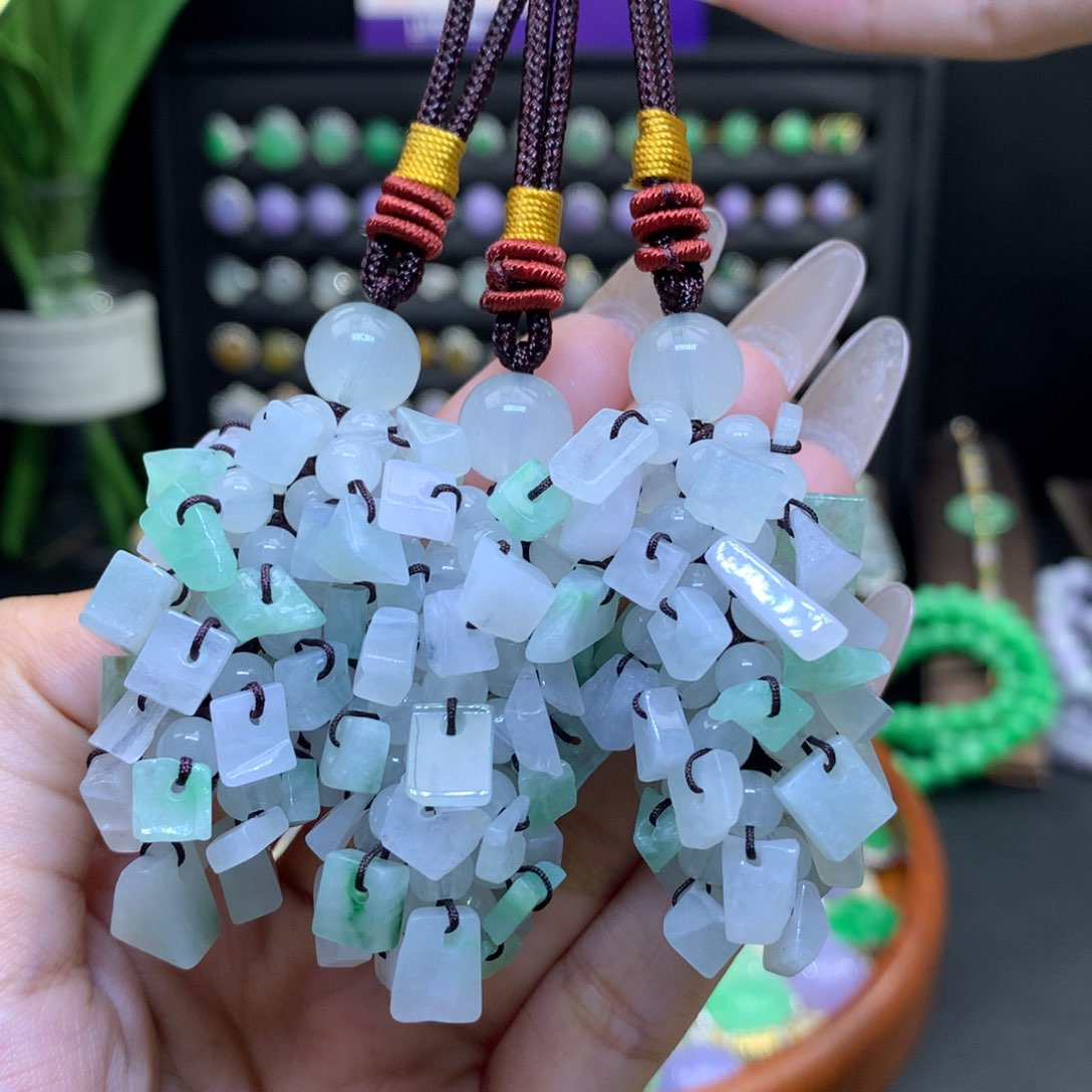 翡翠未镶嵌颈饰天然