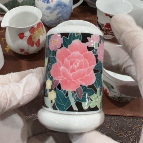 醴陵高温瓷器手绘满工