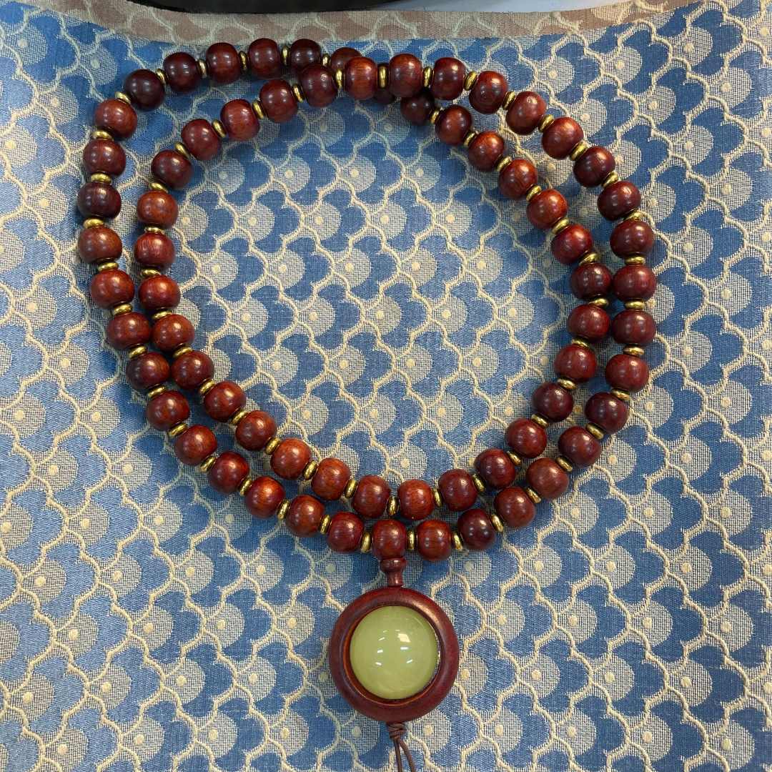 黄花梨夜光多圈手串瑶轩堂精选高端SC365