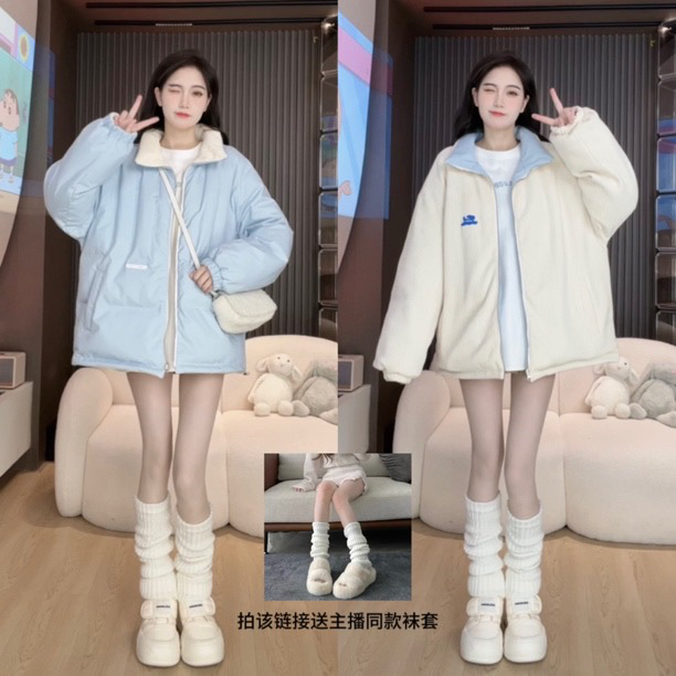 F胡萝卜【两面穿羽绒服】冬季新款oversize 外套