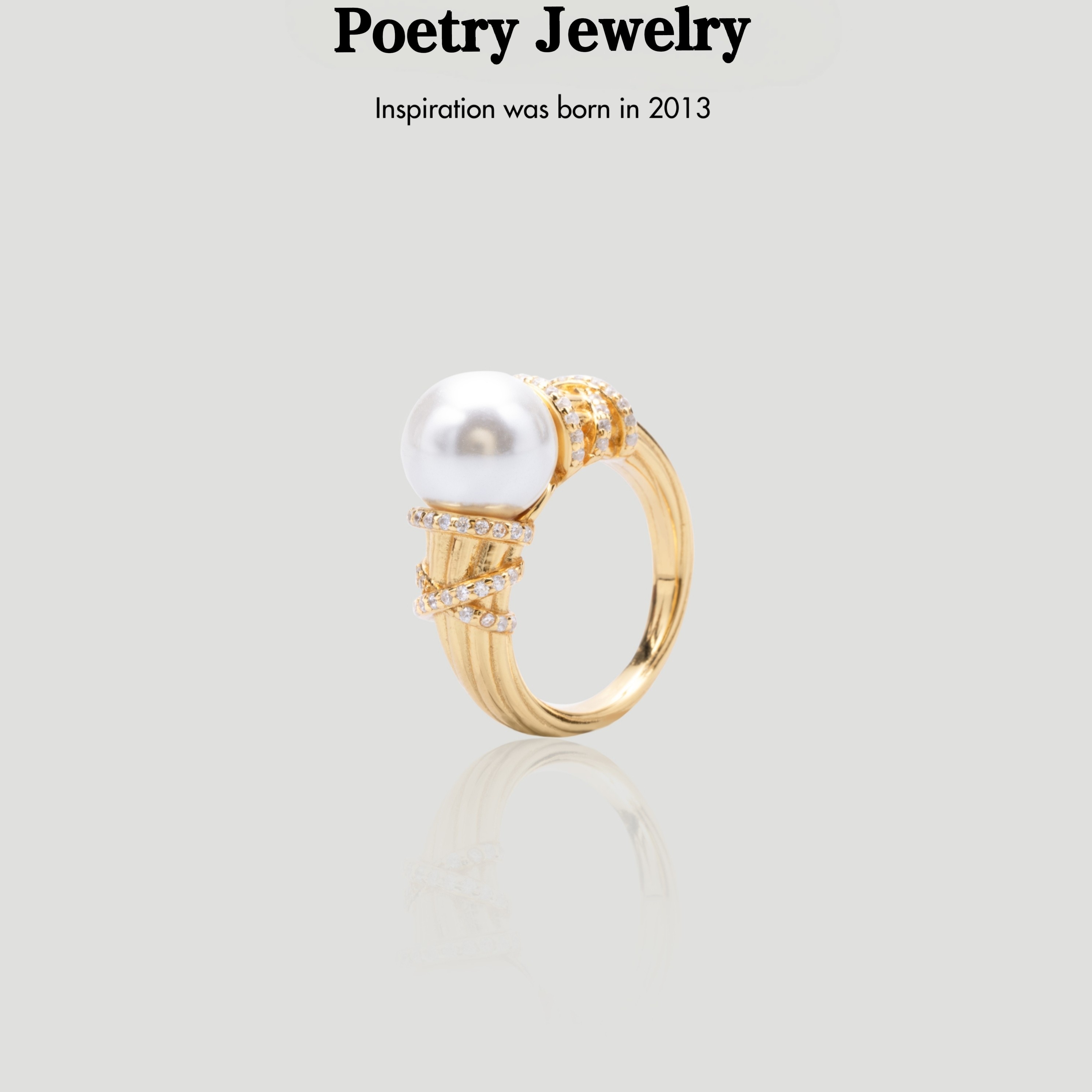 925银戒指 高光珠珍珠戒指手镯S925银镀金简约气质百搭轻奢气质