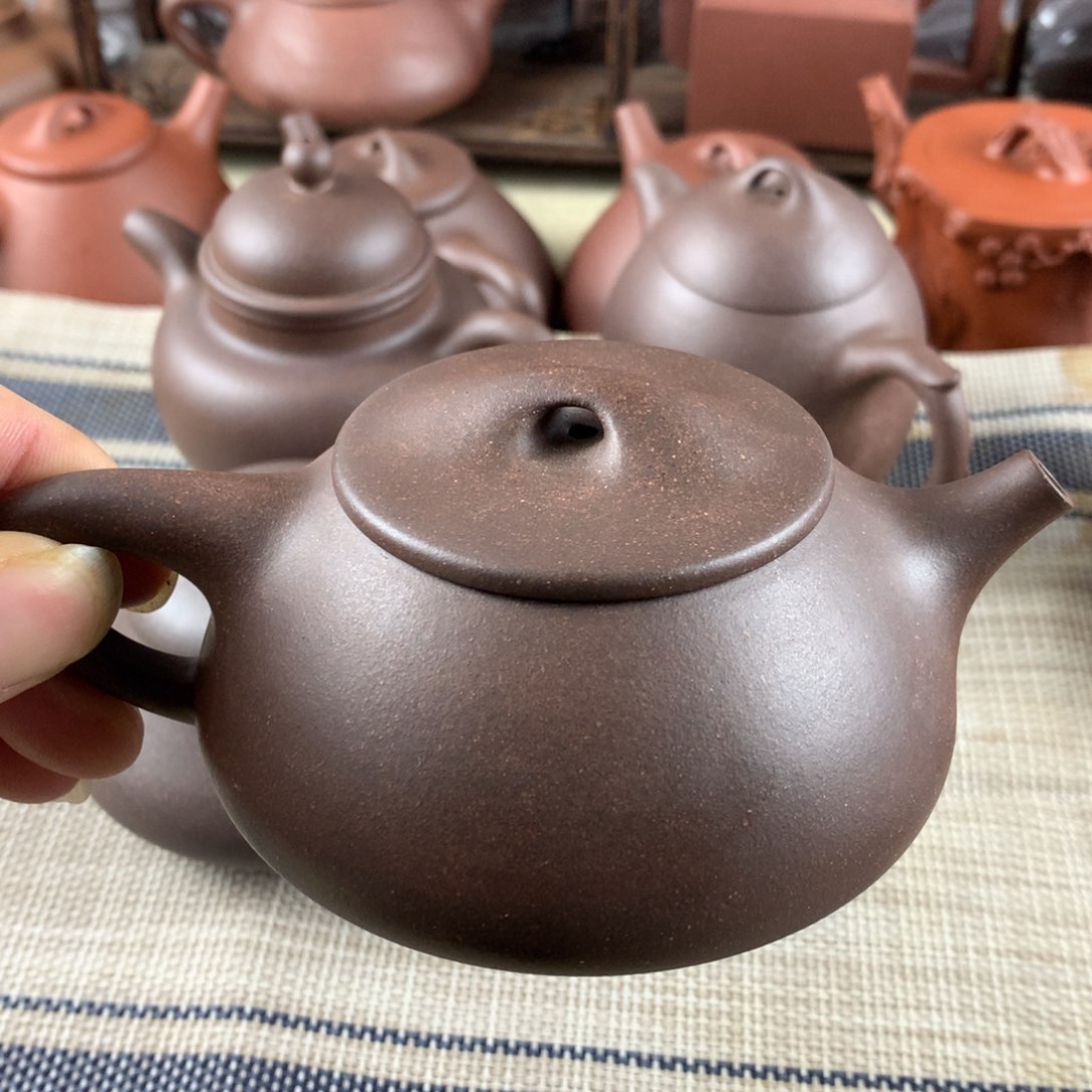 紫砂茶壶大水潭天青泥