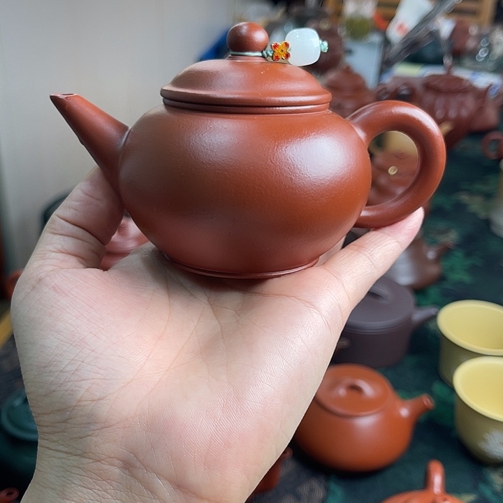茶壶朱泥克*水平壶