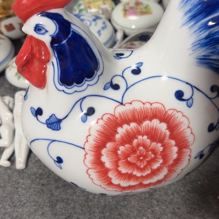 杯有*景德镇陶瓷粉彩鸡公