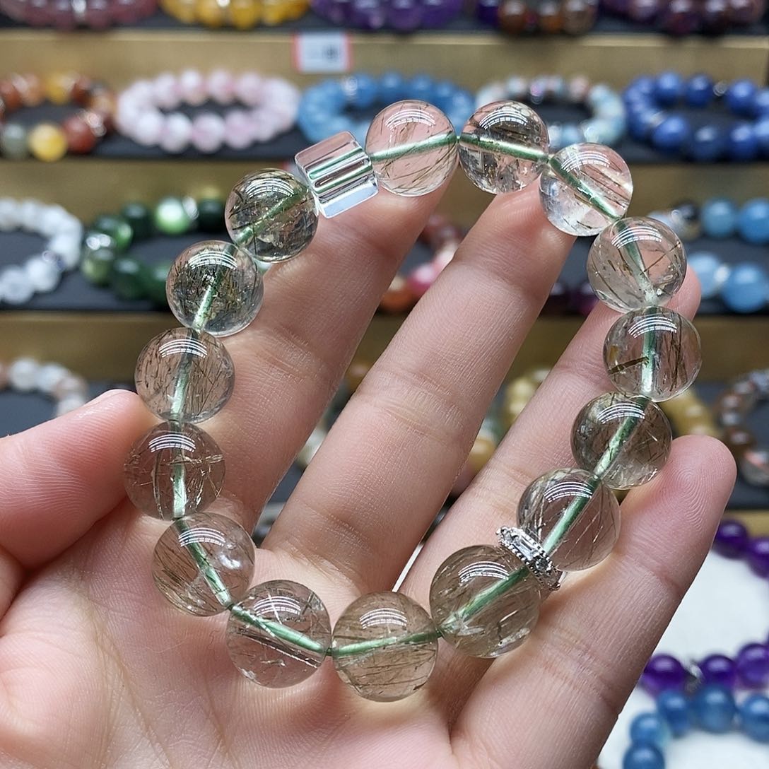 水晶手链未镶嵌绿发晶