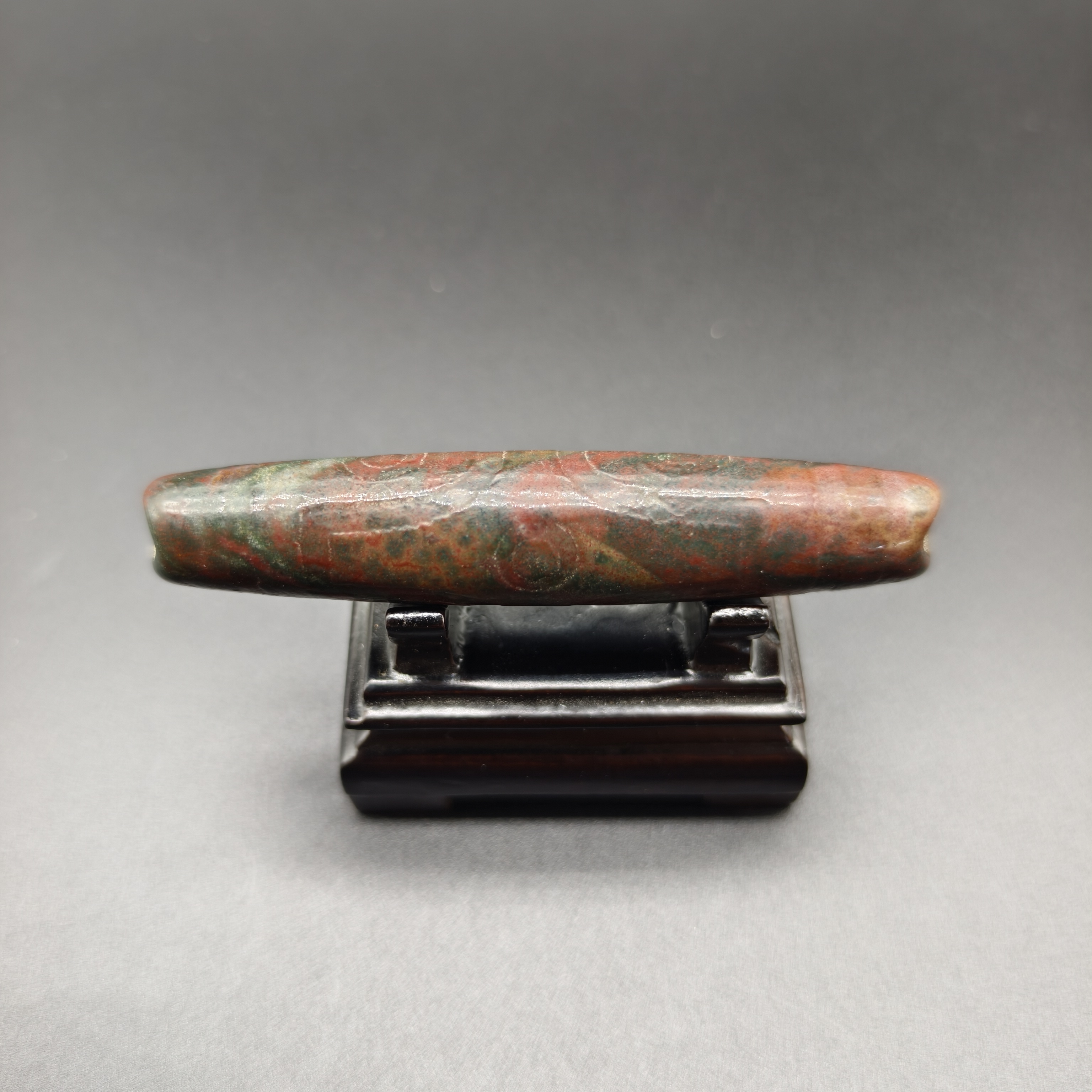 煜缘坊珠宝旧藏回流精品手工至纯玛瑙象雄六眼佩珠吊坠