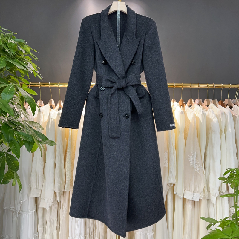 【A9263】毛呢外套女2025秋冬新款时尚休闲设计感毛呢外套
