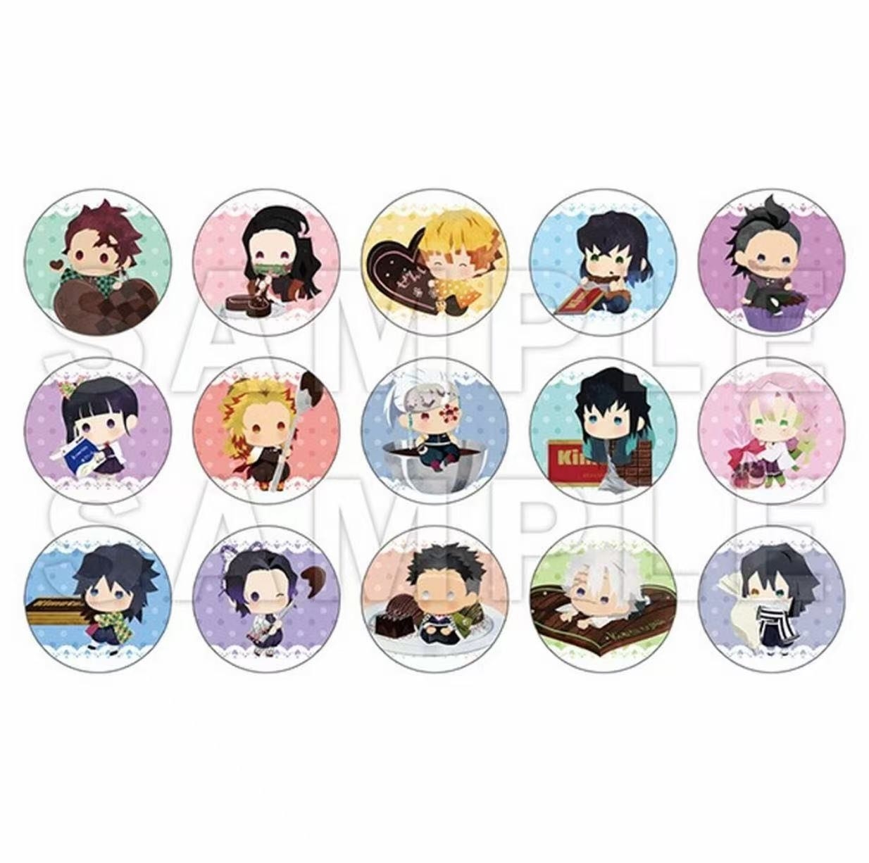 【鬼灭之刃】巧克力豆豆眼系列毛绒吧唧盲盒 未成年禁止下单