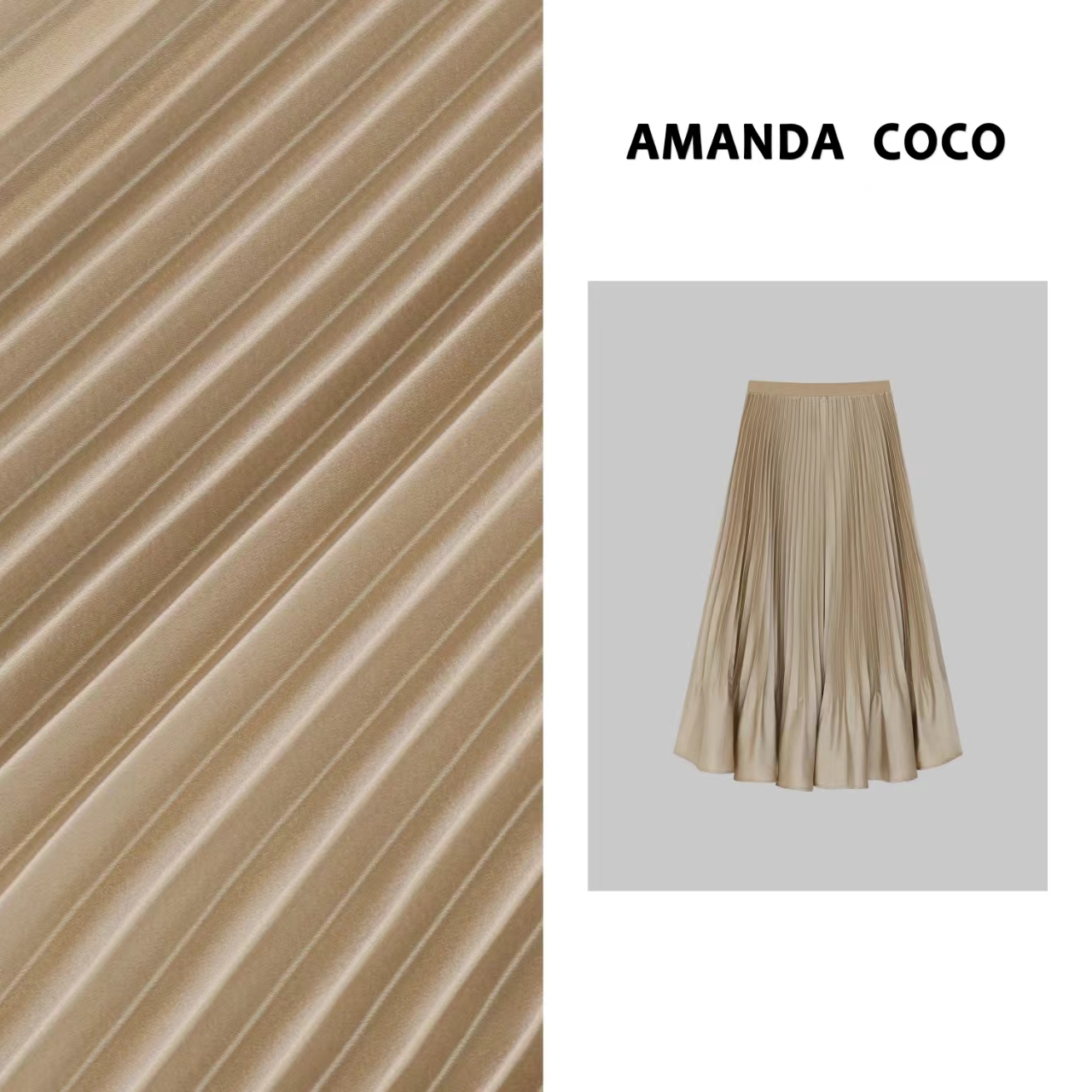 彩彩# 设计师款~~气质显瘦百褶裙