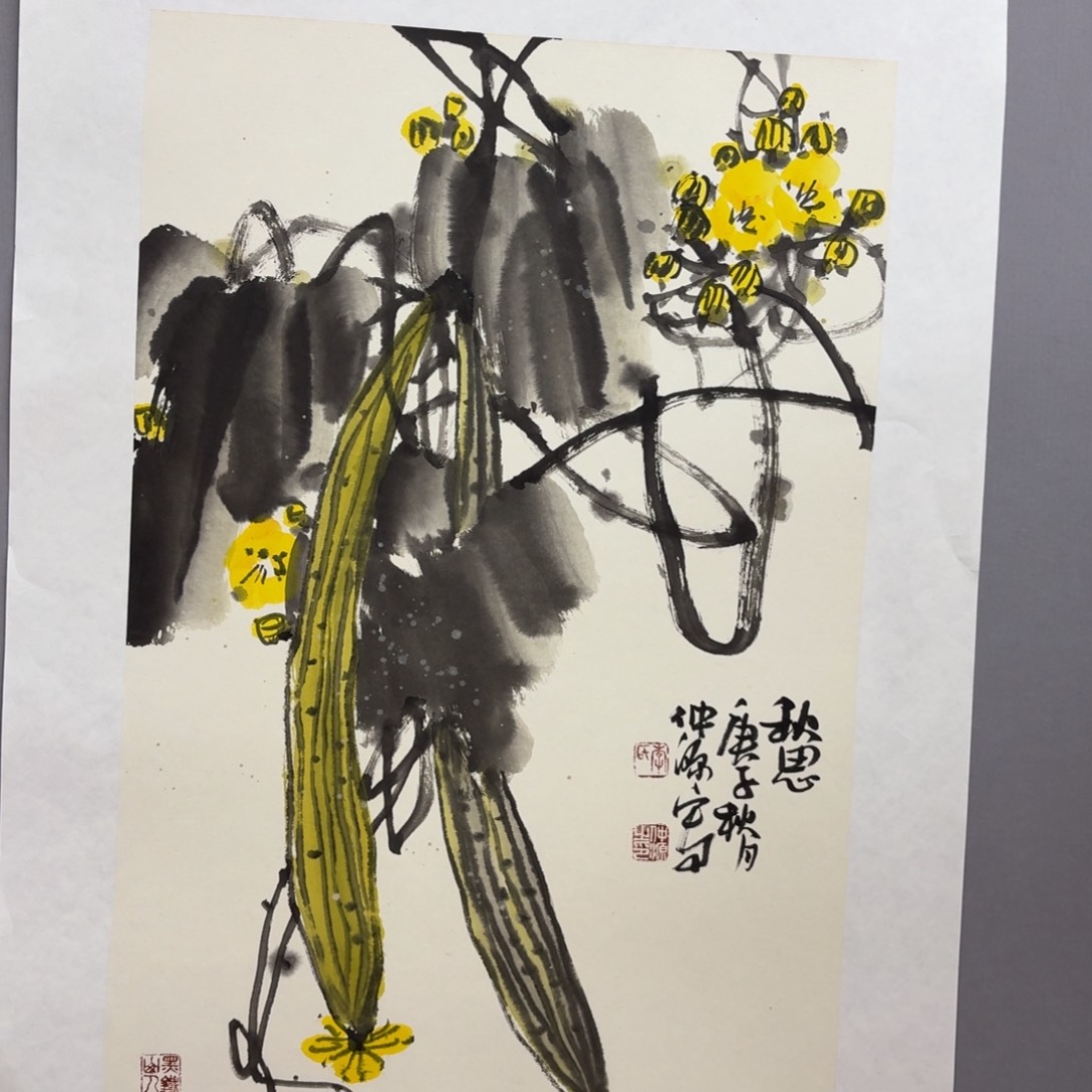 国画艺术家真人手绘