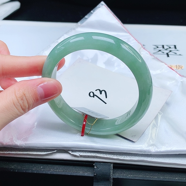 翡翠手镯未镶嵌缅甸天然a货手镯54