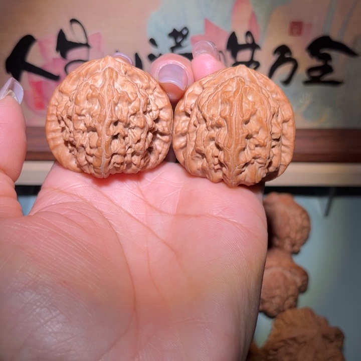 吊坠文玩核桃白狮子