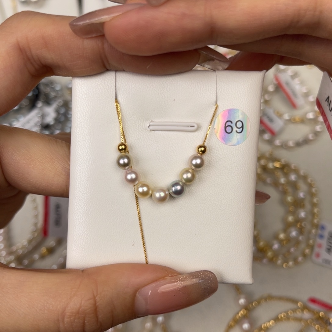 海水珍珠颈饰18K金镶嵌