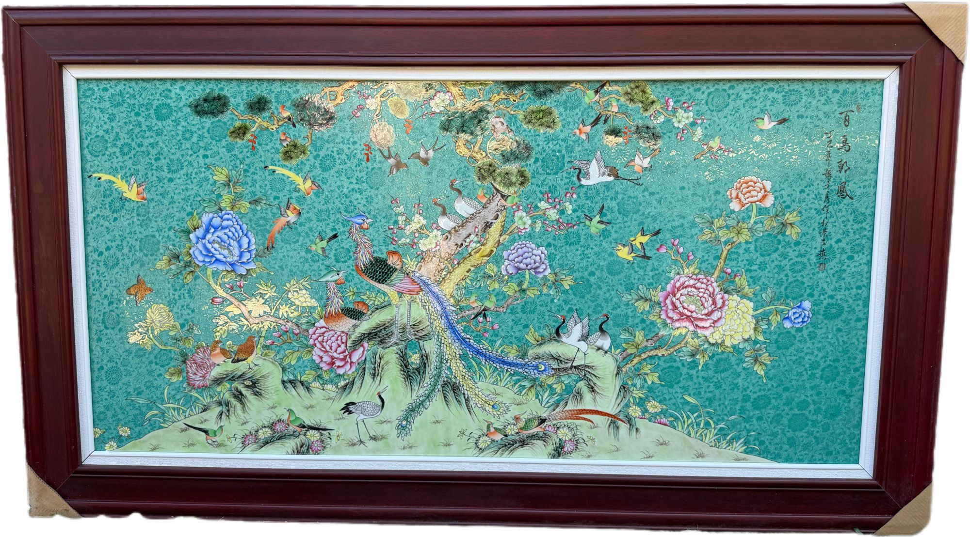 【张文月非遗扒花泰斗】扒花鸟瓷板画