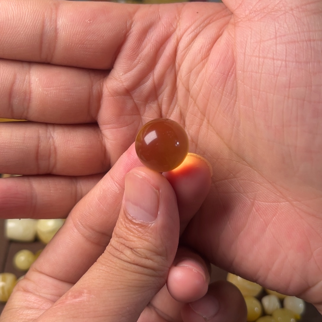 琥珀裸石未镶嵌琥珀净水金珀16.5毫米