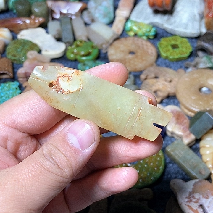 和田玉未镶嵌颈饰167