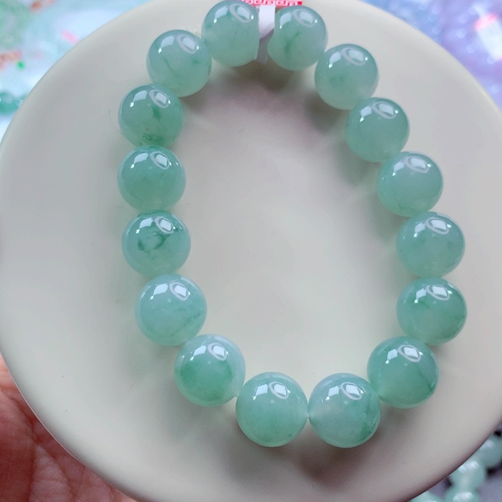 翡翠未镶嵌手链卡12.5