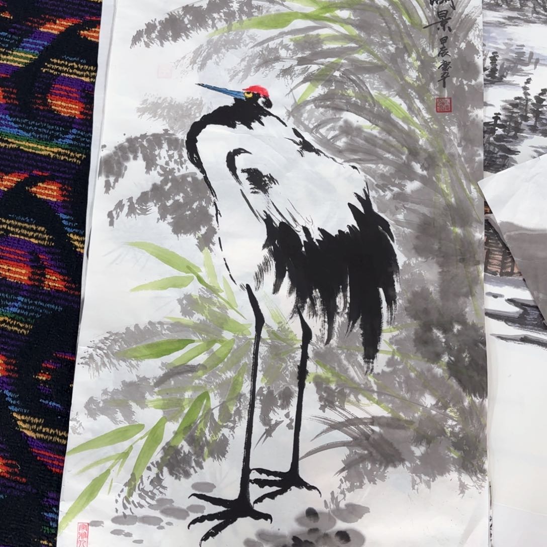 国画朱庆平三尺童