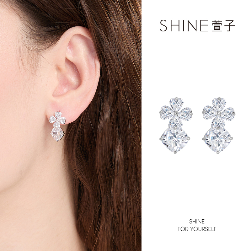 萱子 铜合金无非金属耳饰 都市耳环气质轻奢时尚百搭精致耳饰690