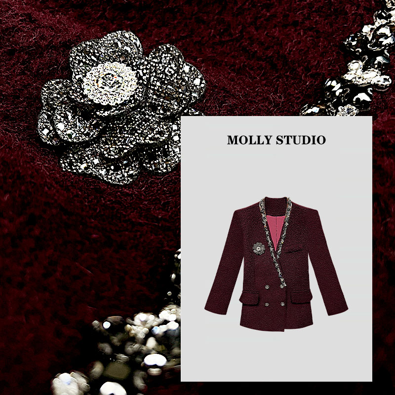 【时光美人】Molly 百搭时尚气质显瘦轻奢优雅重工 外套 MG2025880
