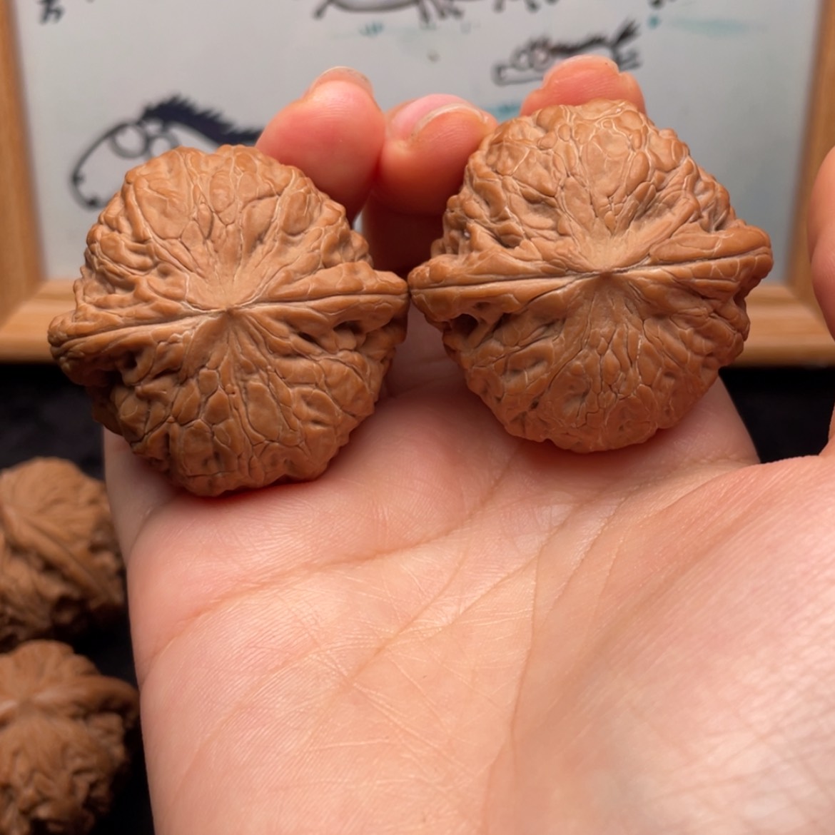 【闪购商品】文玩核桃把件峯42全品铁锤