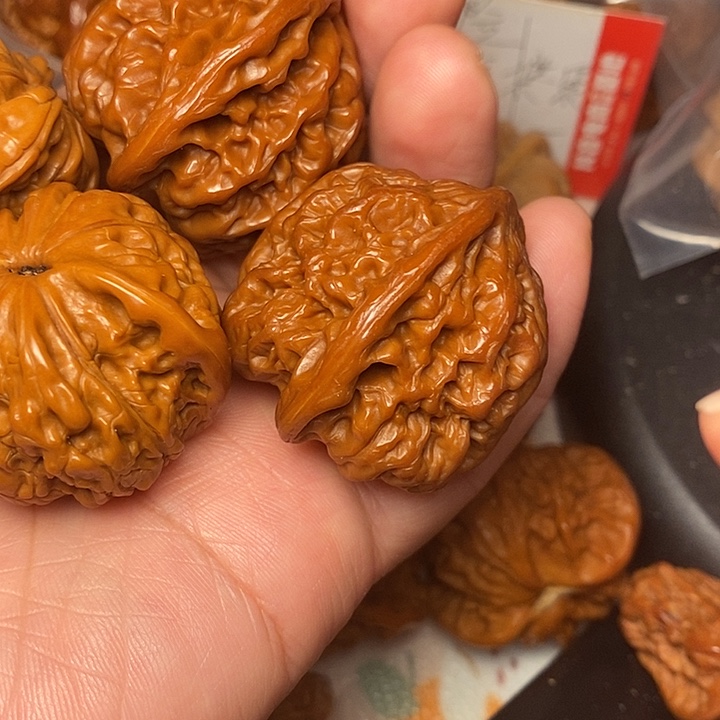 兄***务文玩核桃把件牛40