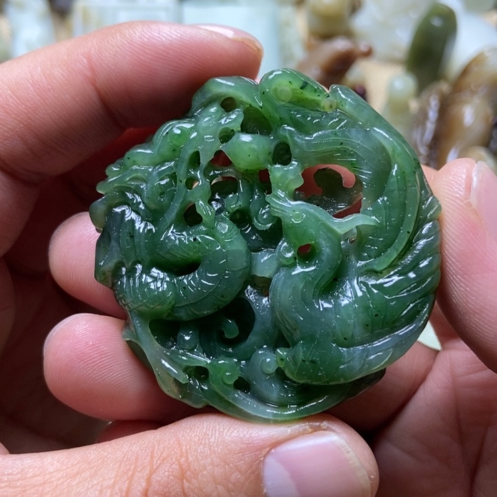 和田玉未镶嵌挂件