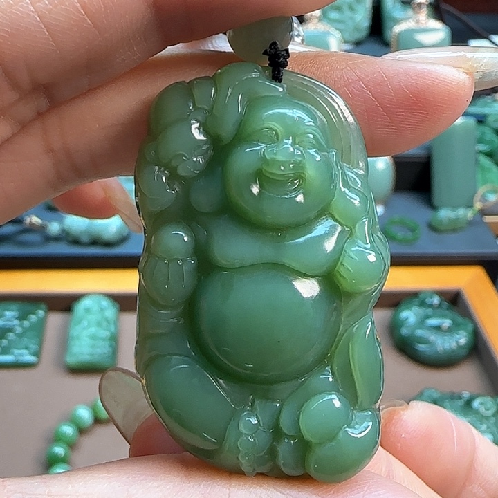 和田玉（碧玉）吊坠(不含链)未镶嵌