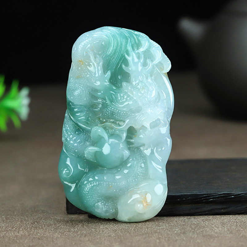 A095珠宝玉石A货翡翠吊坠