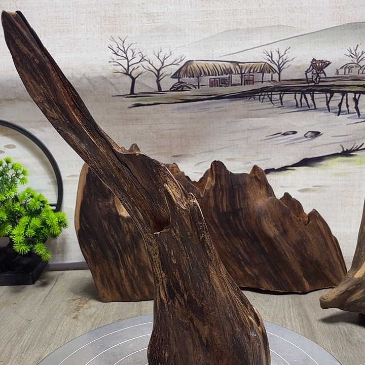 大***魏木直播间木质摆件