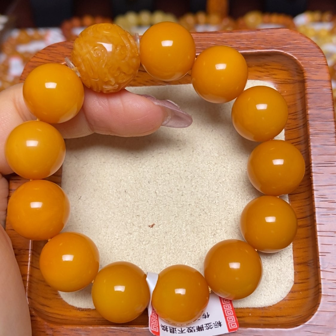 【闪购商品】未镶嵌蜜蜡手串手串