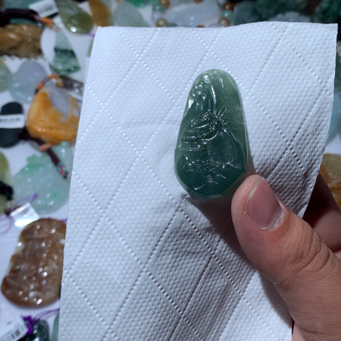 翡翠项链未镶嵌天然