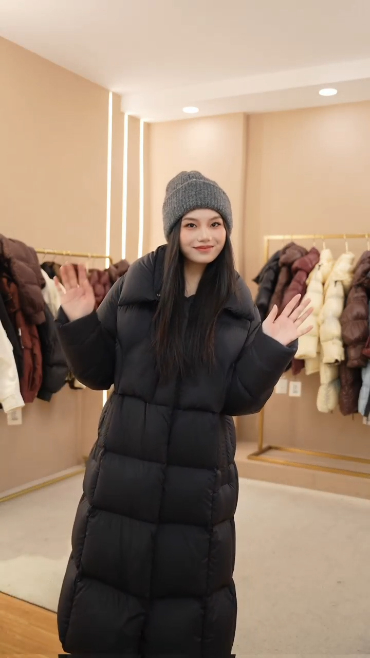 A版宽松休闲长款羽绒服RX88021#