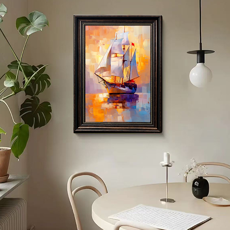 现代极简装饰画餐厅高级感客厅挂画DS23大气