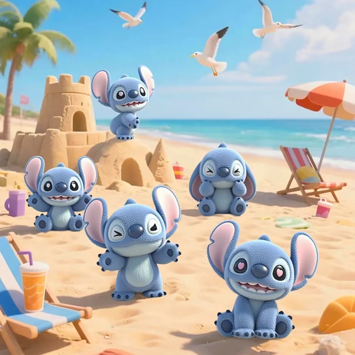 【拆盒】史迪奇MINI绒绒系列潮玩萌粒盲盒