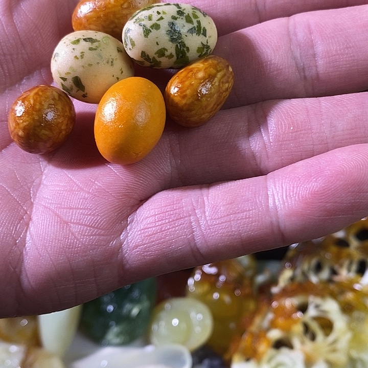 蛇纹石玉合金颈饰