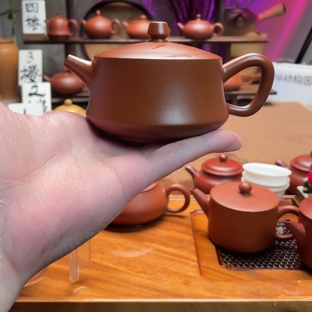 紫砂茶壶～***！手拉壶柱褚210c