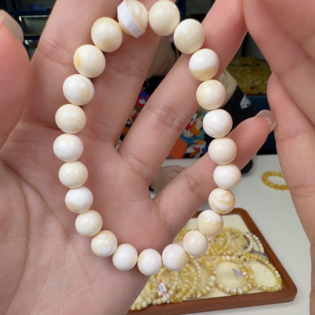 琥珀未镶嵌手链蜜蜡手串