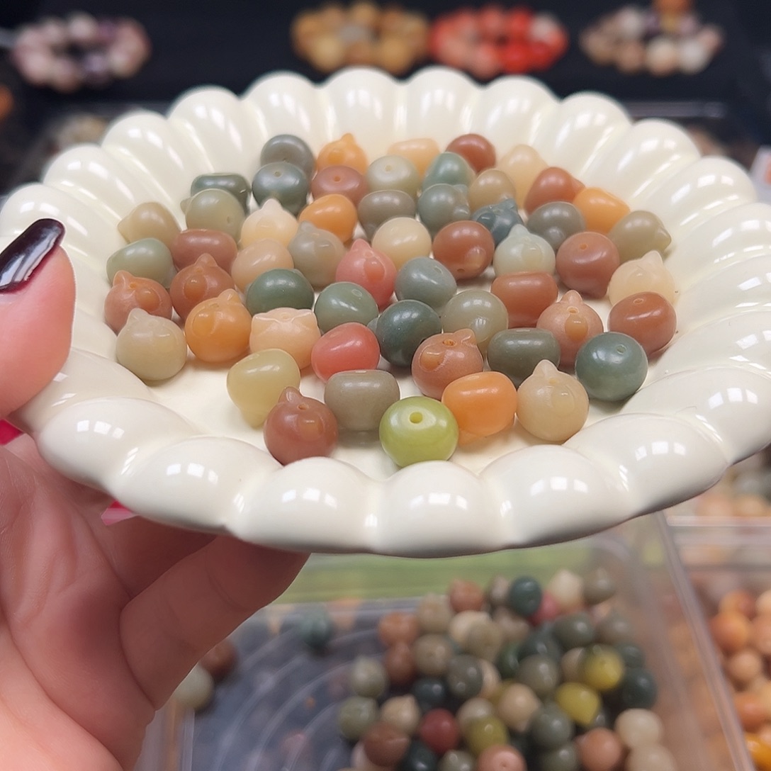 菩提根/象牙果手串卡12多宝猫爪23颗