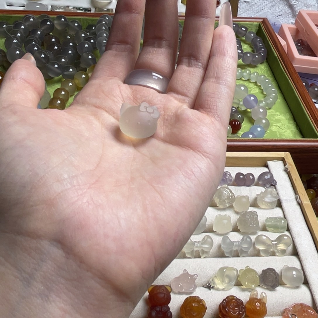 玛瑙/玉髓合金吊坠(不含链)