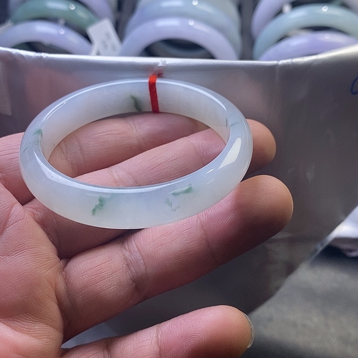 葫***子翡翠未镶嵌手镯正