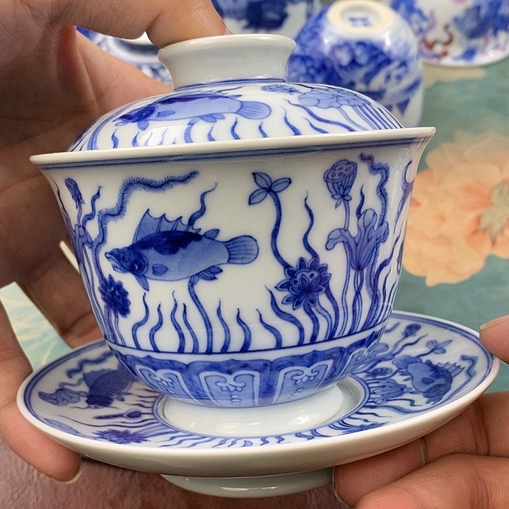 杯现代景德镇全手工全手绘茶具168888