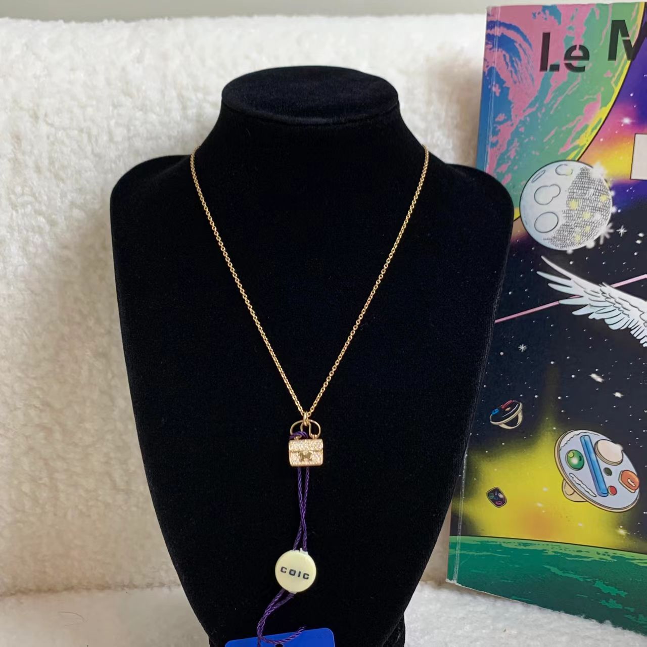 99新 Hermes/爱马仕 壹臻/玫瑰金满钻康康项链 36081952