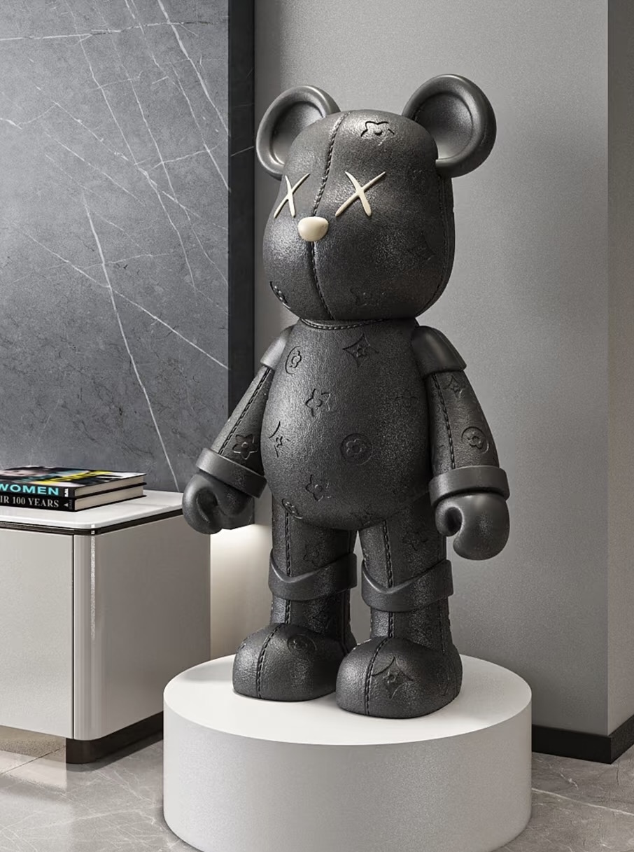 A玫瑰潮玩摆件智能居家饰品电视柜潮玩轻奢简约展示柜摆件