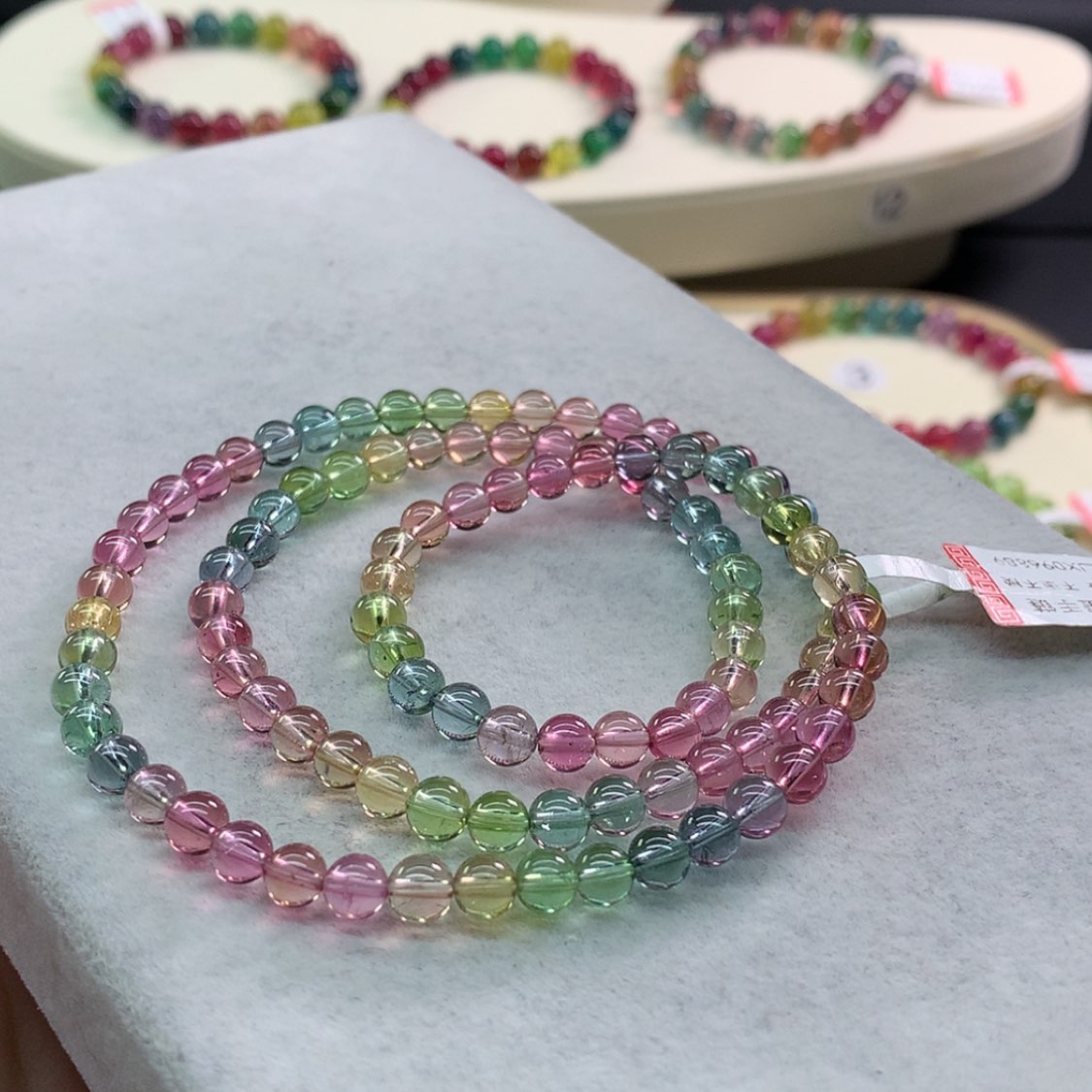 【闪购商品】碧玺手链未镶嵌碧玺荧光人鱼多圈5.3