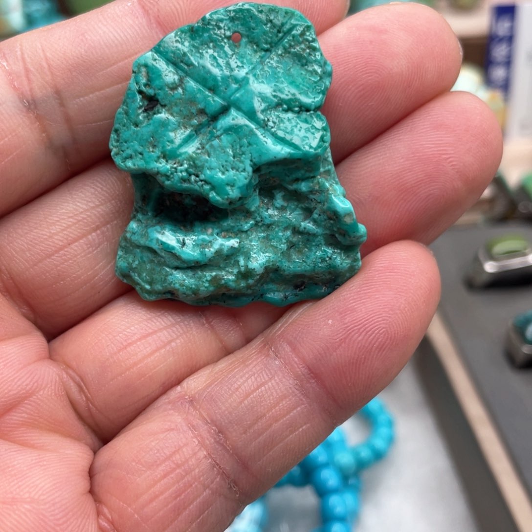 绿松石车挂未镶嵌